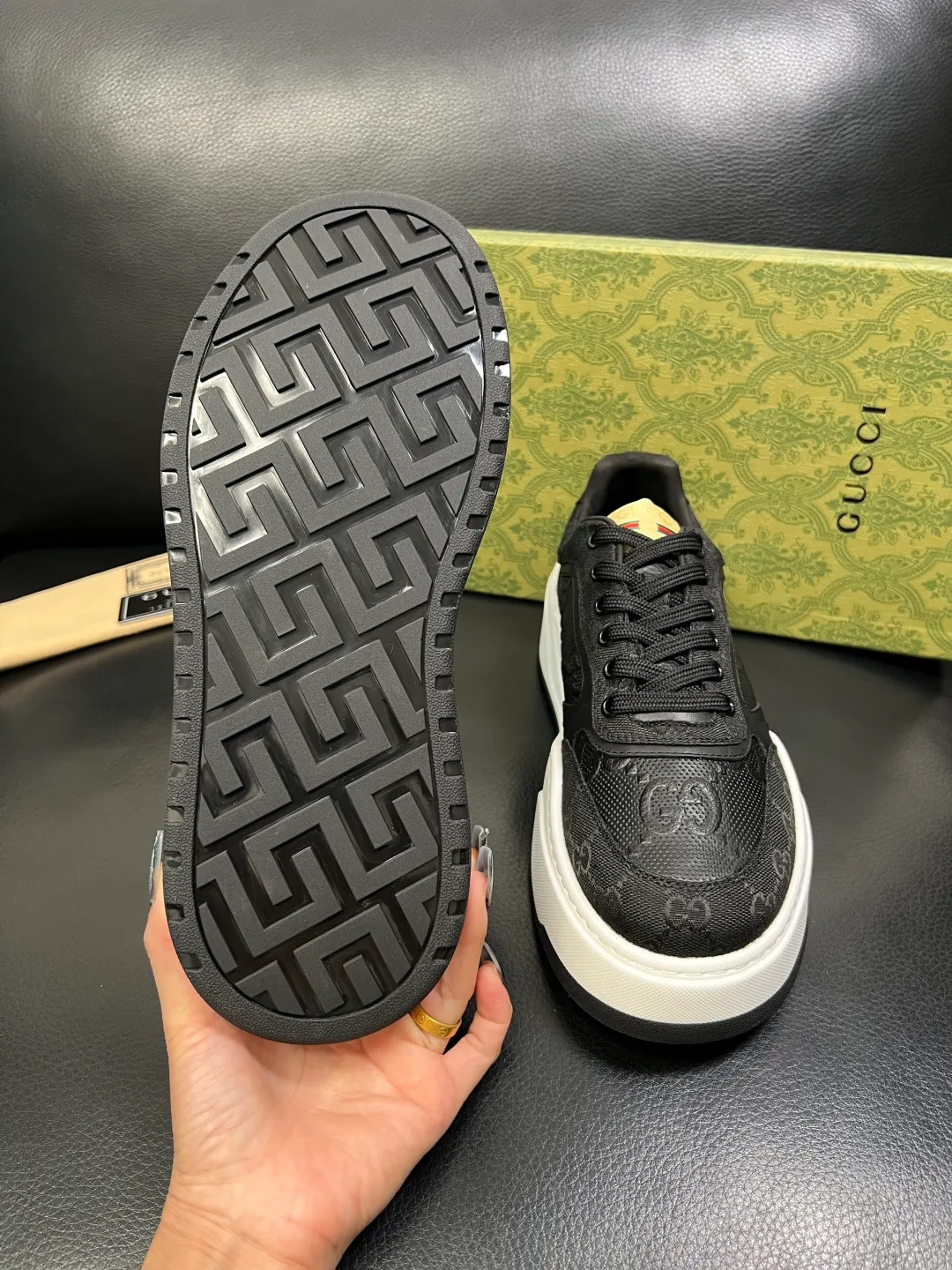 Men's shoes 💰840 Gucci high quality top crafts Gucci counter new original factory configuration, imported cowhide fabric from Italy, imported cowhide lining, breathable and comfortable, sole: original factory special supply original sole super comfortable, original factory and single goods, welcome to compare, code number 38-44 (customized 45 46)